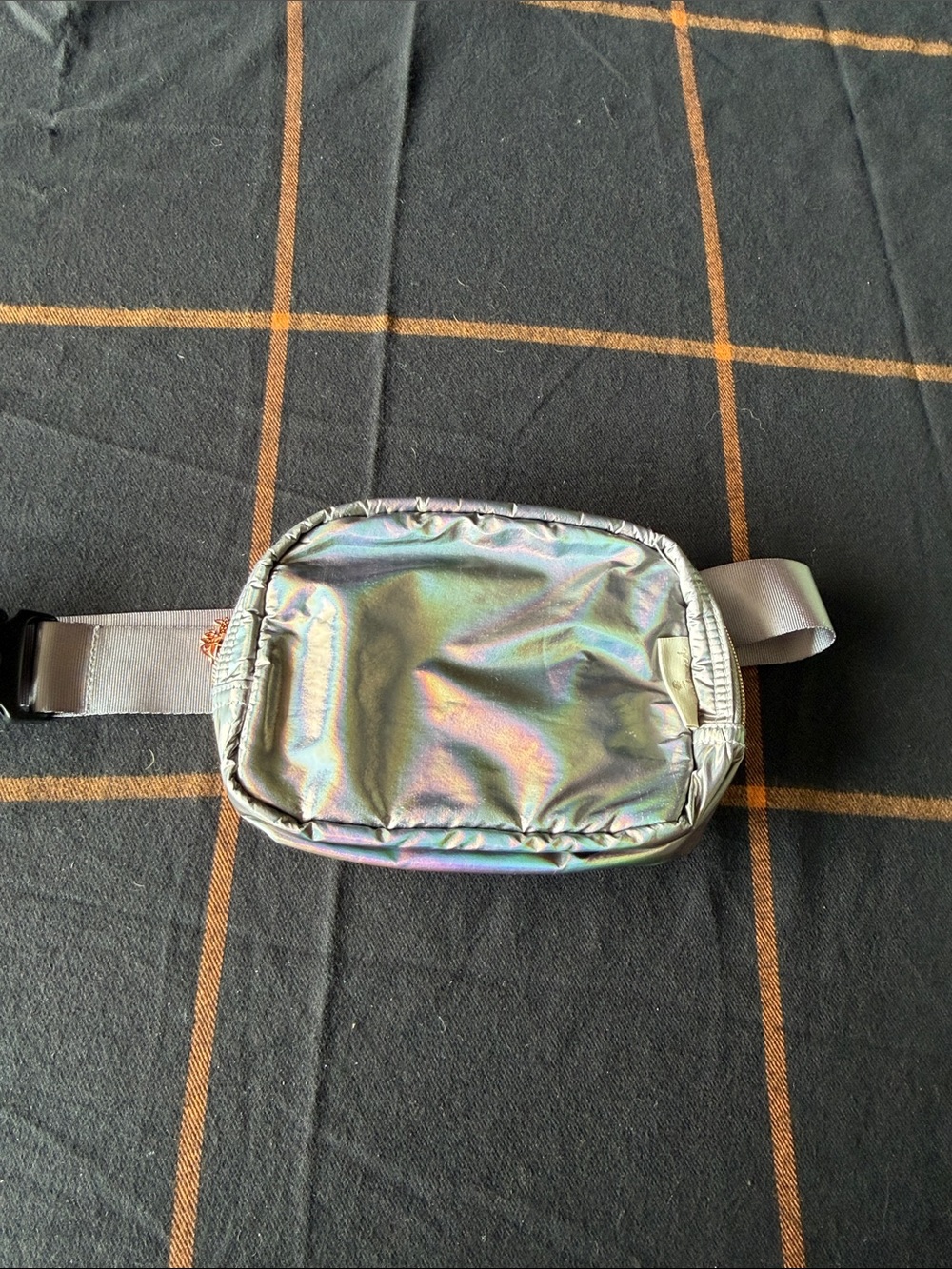 Iridescent Silver Women’s Belt Bag